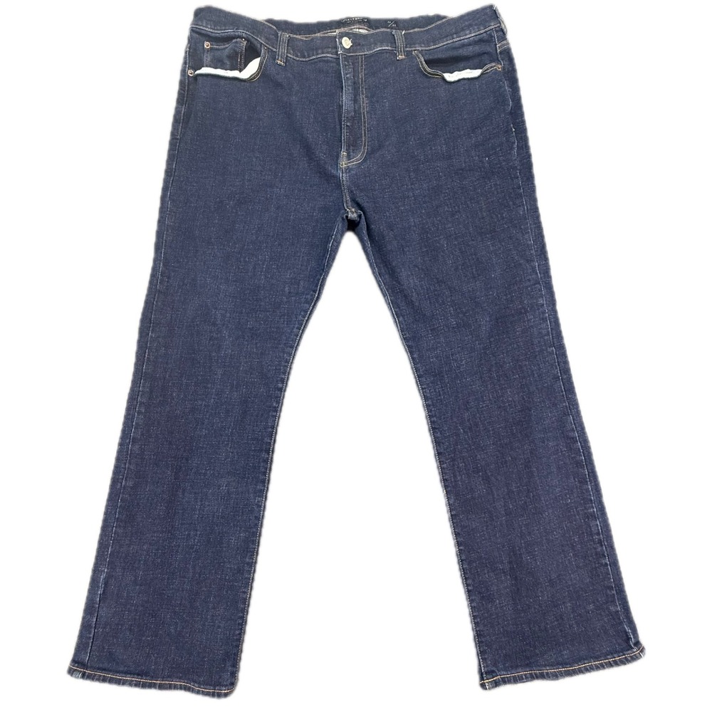 Lucky Brand 181 Relaxed Jeans Mens 46x32 Blue‎ Dark Wash Stretch Denim